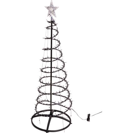 LED buiten kerstdecoratie 524xLED/230V 15 functies 150 cm IP44 warm wit kerstboompje