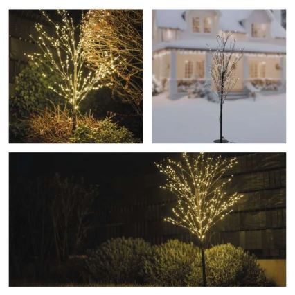 LED buiten kerstdecoratie 600xLED/3,8W/230V 120 cm warm wit IP44