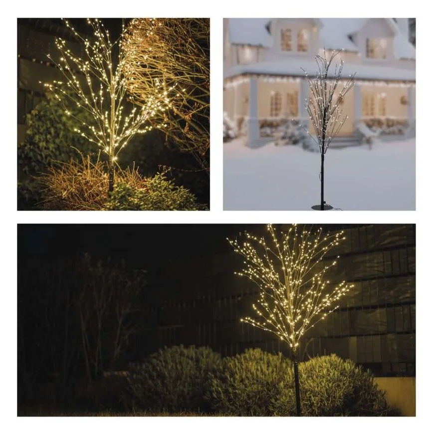 LED buiten kerstdecoratie 600xLED/3,8W/230V 120 cm warm wit IP44