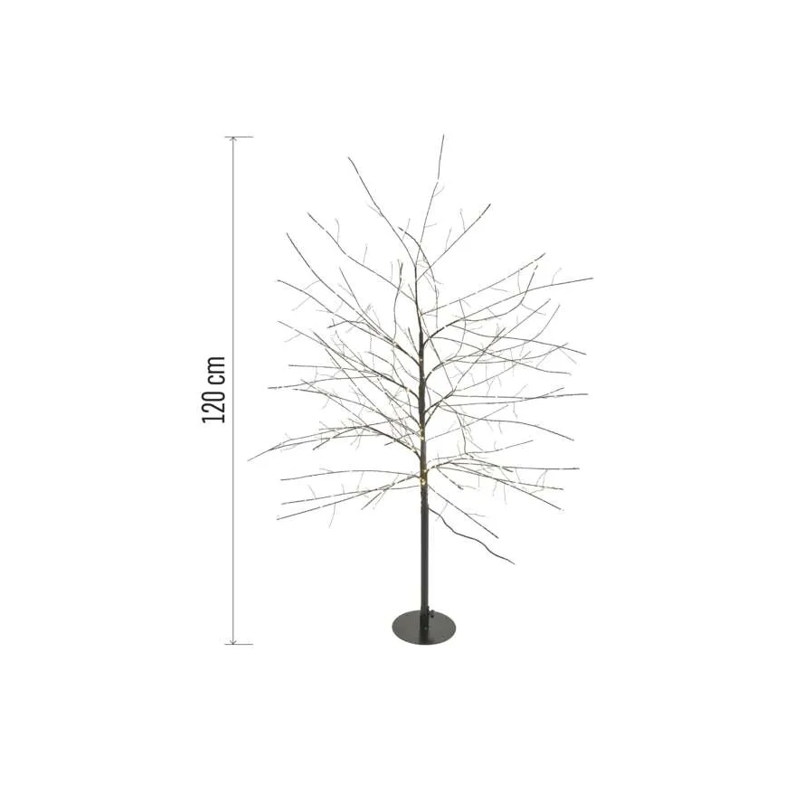 LED buiten kerstdecoratie 600xLED/3,8W/230V 120 cm warm wit IP44
