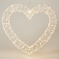 LED Buiten kerstdecoratie 720xLED/6W/230V 46 cm IP44 warm wit hart/wit