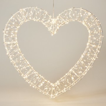 LED Buiten kerstdecoratie 720xLED/6W/230V 46 cm IP44 warm wit hart/wit