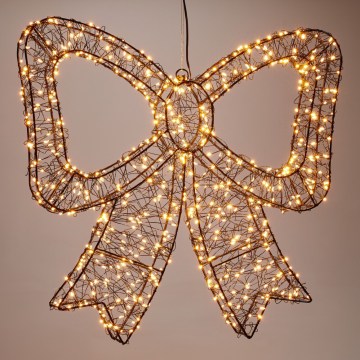 LED buiten kerstdecoratie 720xLED/6W/230V 46 cm IP44 warm wit strik/zwart