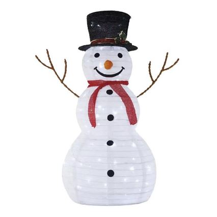 LED buiten kerstdecoratie 80xLED/2,25W/4,5/230V IP44 90 cm sneeuwpop