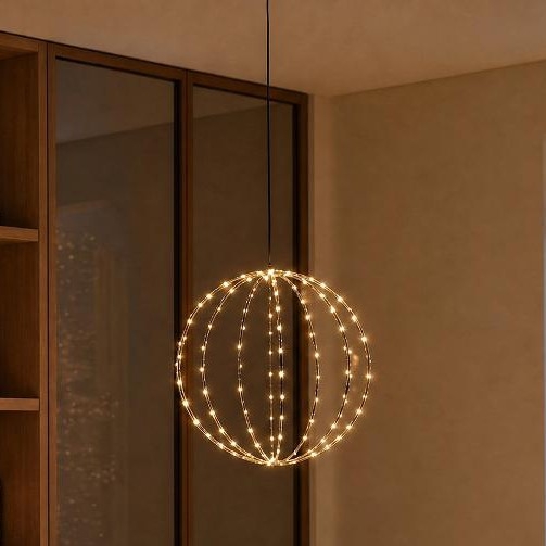 LED buiten kerstdecoratie LED/2,1W/230V Ø 40 cm IP44 warm wit