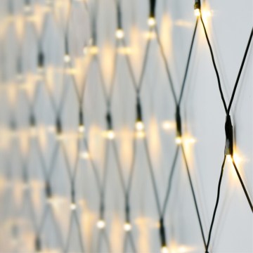 LED buiten kerstgordijn 320xLED/230V 3x1,5 m IP44 warm wit