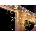 LED buiten kerstgordijn 360xLED/8 functies 15m IP44 warm wit
