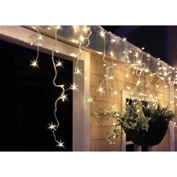 LED buiten kerstlichtgordijn 120xLED/230V 3 m IP44