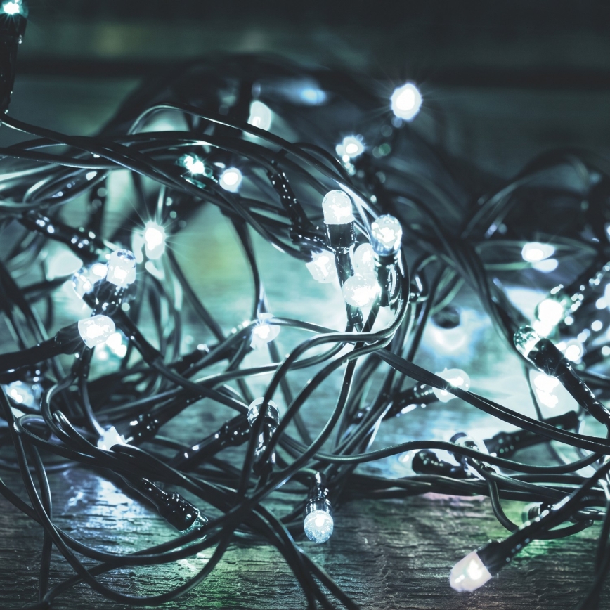 LED Buiten kerstlichtsnoer 1000xLED/230V 8 functies 75 m IP44 koud wit