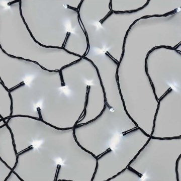 LED buiten kerstlichtsnoer 100xLED/10m IP44 koud wit