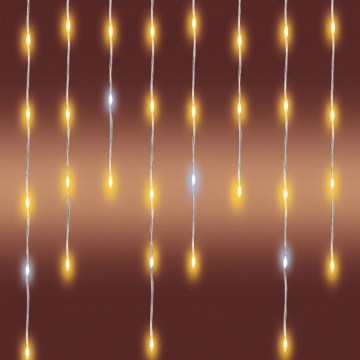 LED buiten kerstlichtsnoer 1200xLED/230V 25x0,56 m IP44 warm wit/koud wit