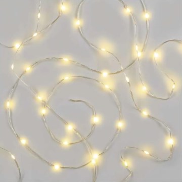 LED buiten kerstlichtsnoer 120xLED/17m IP44 warm wit
