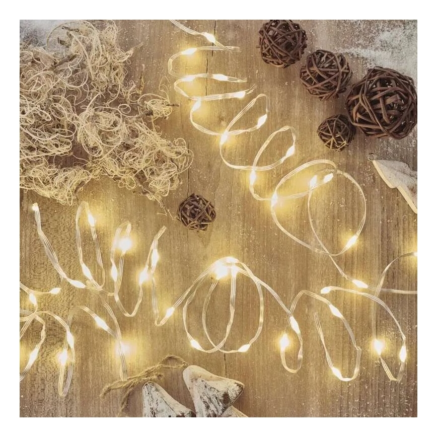 LED buiten kerstlichtsnoer 120xLED/17m IP44 warm wit