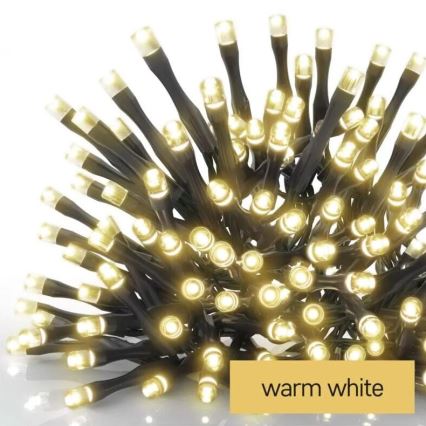 LED Buiten kerstlichtsnoer 50xLED/5m IP44 warm wit