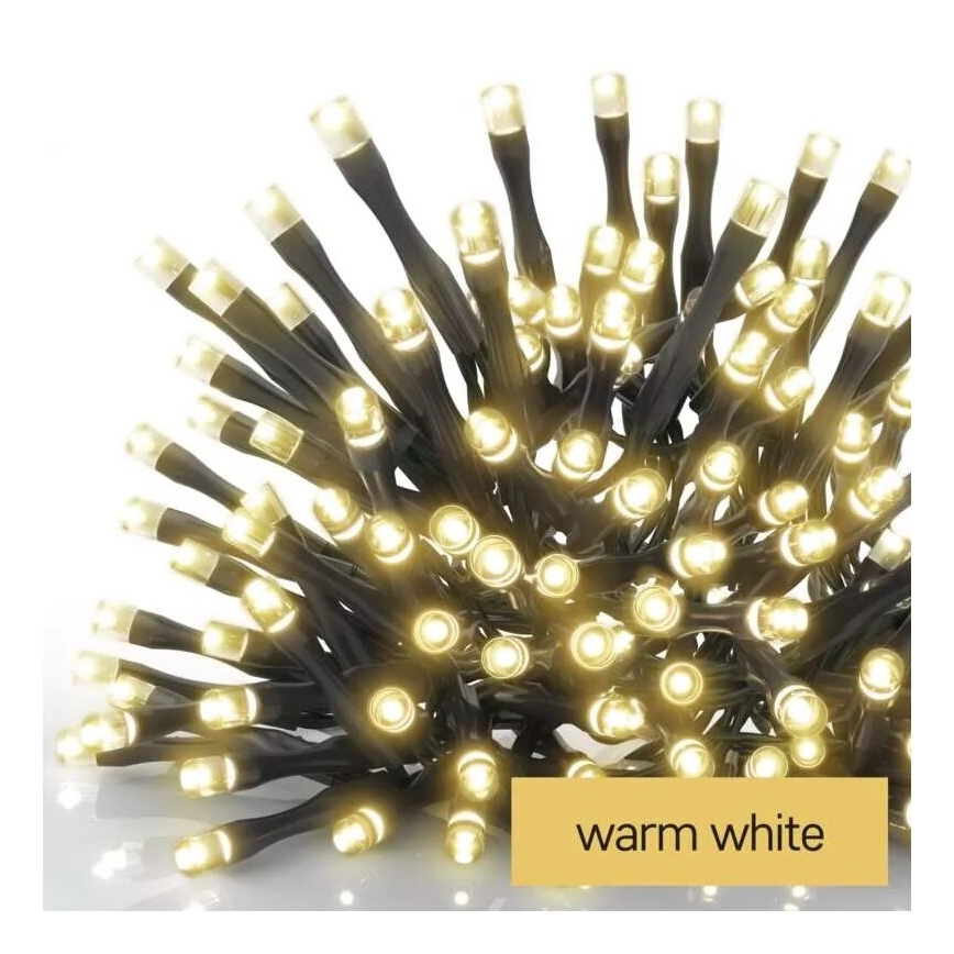 LED Buiten kerstlichtsnoer 50xLED/5m IP44 warm wit
