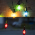 LED buiten kerstlichtsnoer CONE FILAMENT 20xE10 19m multikleurig/warm wit IP44, Gemaakt in Tsjechië