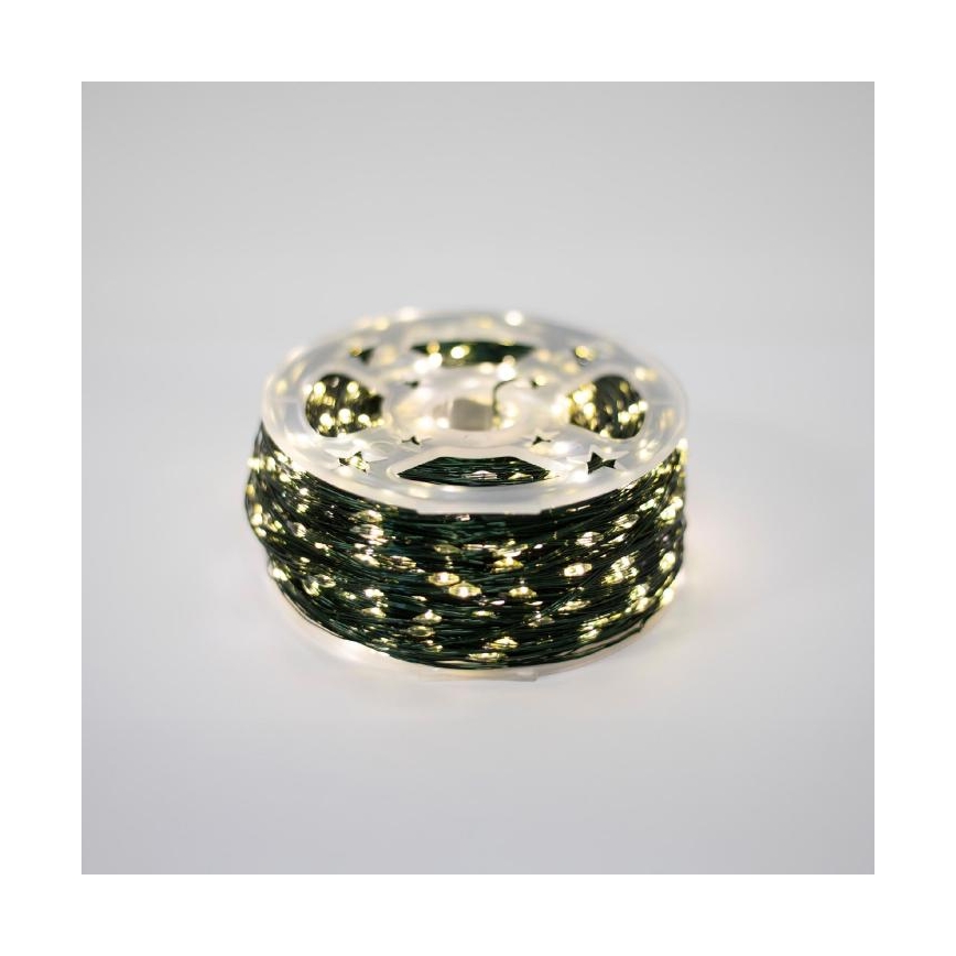 LED buiten kerstsnoer 1000xLED/230V 8 functies 53 m IP44 warm wit + afstandsbediening