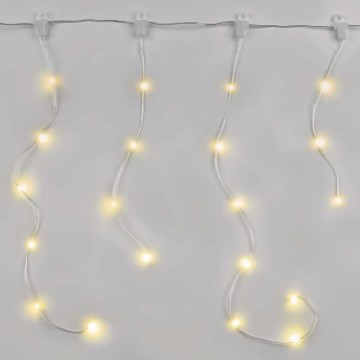 LED buiten kerstsnoer 54xLED/8 functies 6,7x0,7m IP44 warm wit