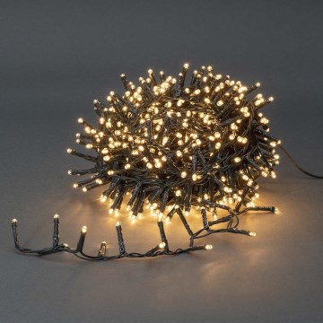 LED Buiten kerstsnoer 560xLED/7 functies 14m IP44 warm wit