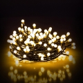 LED buiten kerstverlichting 100x LED/8 functies 15m IP44 warm wit