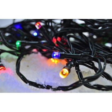 LED buiten kerstverlichting 100xLED/8 functies IP44 13m meerkleurig