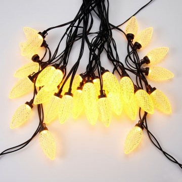 LED buiten kerstverlichting 20xLED/230V 14,5 m IP44 warm wit