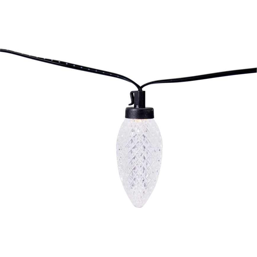 LED buiten kerstverlichting 20xLED/230V 14,5 m IP44 warm wit