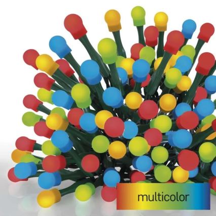 LED buiten kerstverlichting 80xLED/8 functies 13m multikleurig IP44