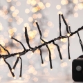 LED buiten kerstverlichting CLUSTER 588xLED/8 functies 8,5 m IP44 warm wit