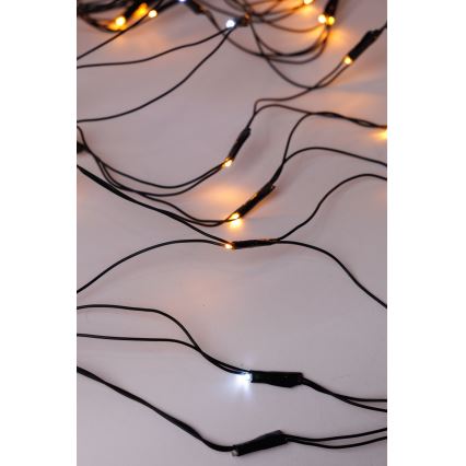 LED Buiten NET-lichtgordijn 240xLED/7,2W/230V 1,5x2 m IP44 warm wit