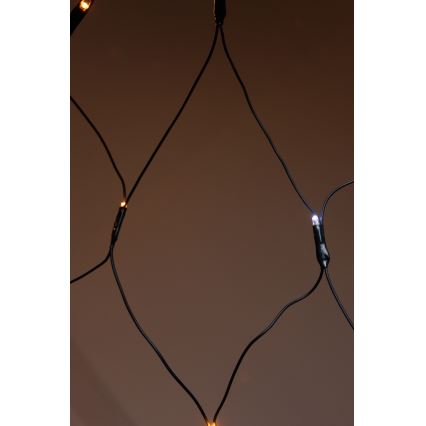 LED Buiten NET-lichtgordijn 240xLED/7,2W/230V 1,5x2 m IP44 warm wit