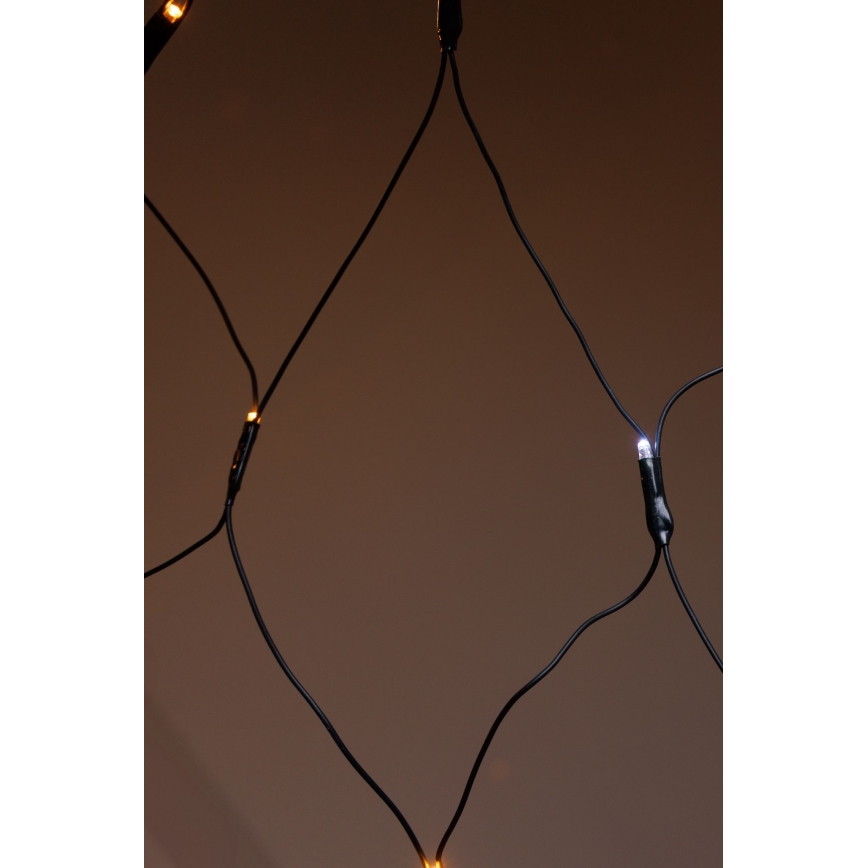 LED Buiten NET-lichtgordijn 240xLED/7,2W/230V 1,5x2 m IP44 warm wit