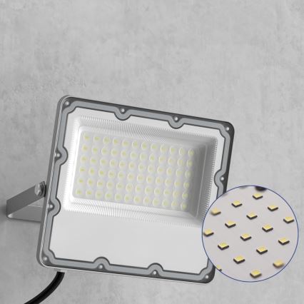 LED buiten schijnwerper LED/50W/230V 4500K IP65 grijs