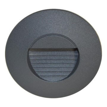 LED Buiten traparmatuur UGRA LED/2W/230V 4000K IP54 antraciet