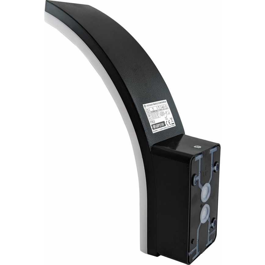 LED Dimbare buiten wandlamp met bewegingssensor en schemersensor LED/12/15/20W/230V IP65 zwart