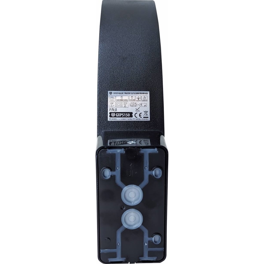 LED Dimbare buiten wandlamp met bewegingssensor en schemersensor LED/12/15/20W/230V IP65 zwart