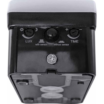 LED Dimbare buiten wandlamp met bewegingssensor en schemersensor LED/12/15/20W/230V IP65 zwart