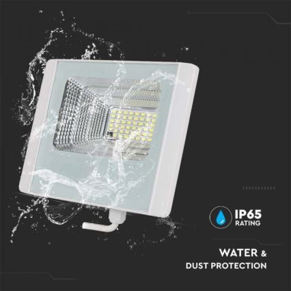 LED Buiten zonne-reflector LED/12W/3,2V IP65 4000K 5000 mAh + afstandsbediening