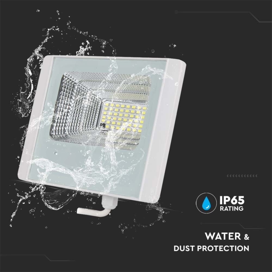 LED Buiten zonne-reflector LED/20W/3,2V IP65 6400K 20000 mAh + afstandsbediening