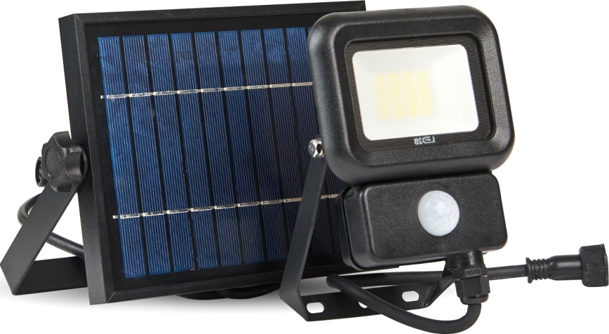 LED Buiten zonne-reflector met sensor LED/10W/3,7V 6500K IP65 2200 mAh