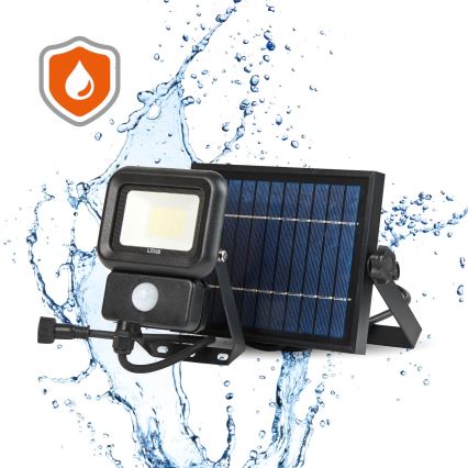 LED Buiten zonne-reflector met sensor LED/10W/3,7V 6500K IP65 2200 mAh