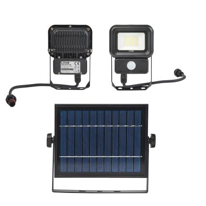 LED Buiten zonne-reflector met sensor LED/10W/3,7V 6500K IP65 2200 mAh