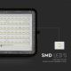 LED Buiten dimbaar zonne- Schijnwerper LED/15W/3,2V IP65 4000K zwart + afstandsbediening