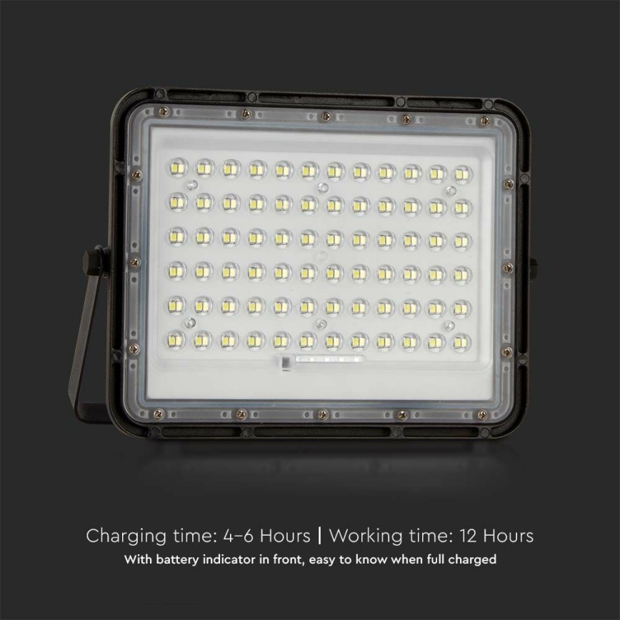 LED Buiten dimbaar zonne- Schijnwerper LED/15W/3,2V IP65 4000K zwart + afstandsbediening