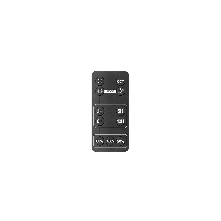 LED Buiten zonne- Schijnwerper met sensor LED/30W/6,4V IP65 3000/4000K + afstandsbediening