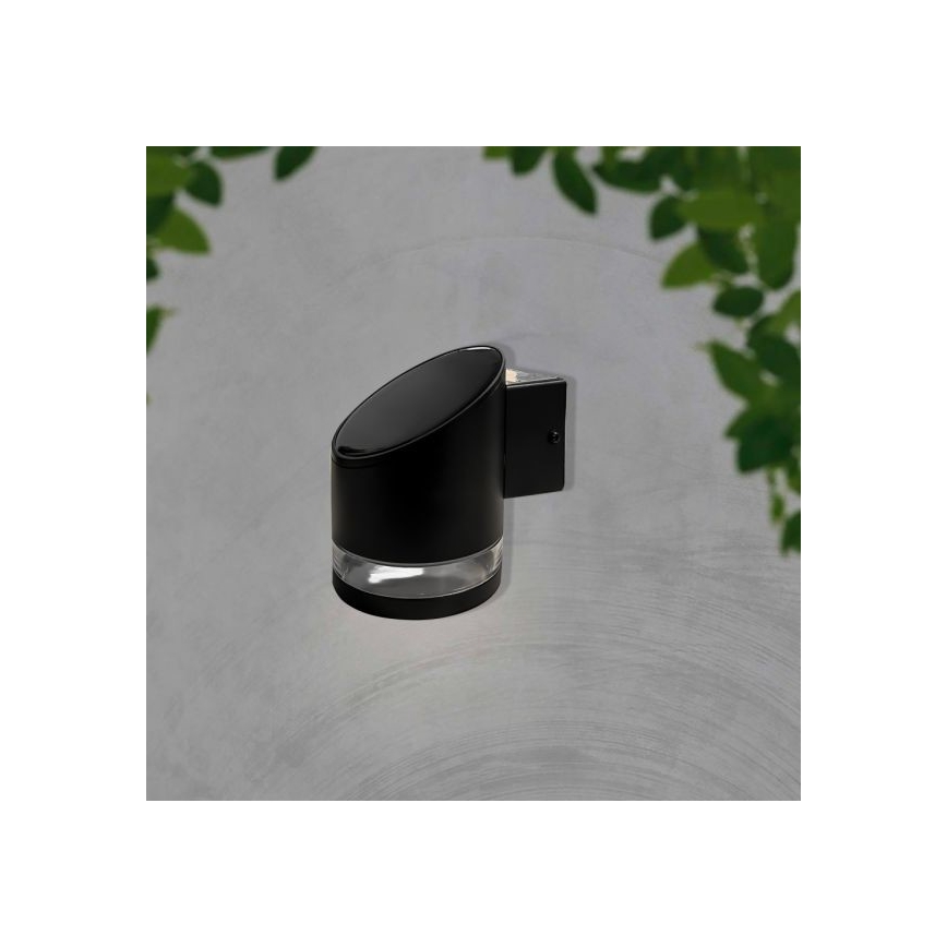 LED Buiten zonne- wandlamp LED/1W/3,7V 3000K IP54 zwart