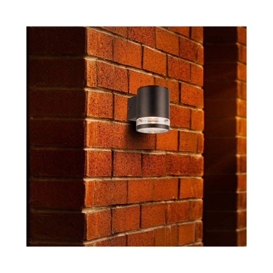 LED Buiten zonne- wandlamp LED/1W/3,7V 3000K IP54 zwart