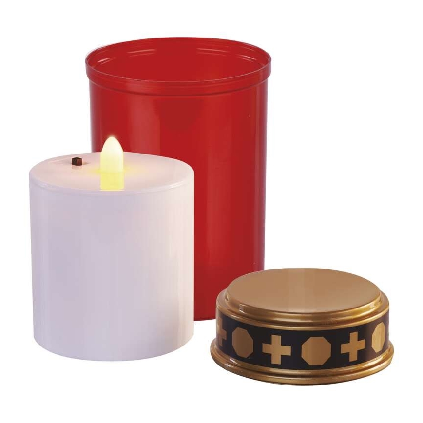 LED buitendecoratie LED/2xC IP44 rood