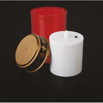 LED buitendecoratie LED/2xC IP44 rood