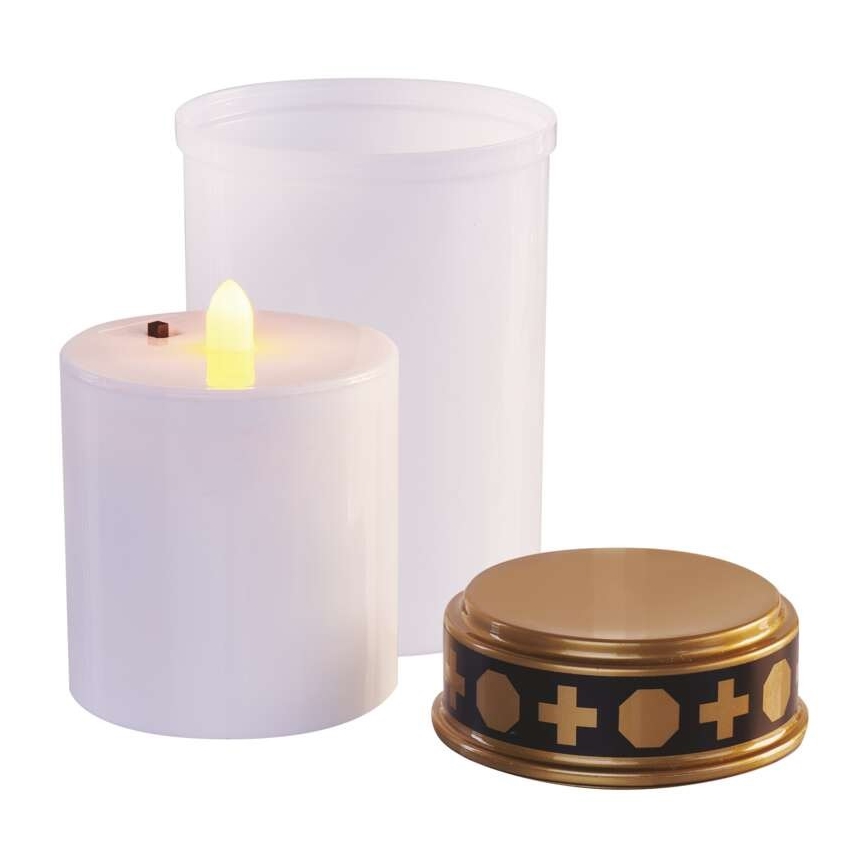 LED buitendecoratie LED/2xC IP44 wit